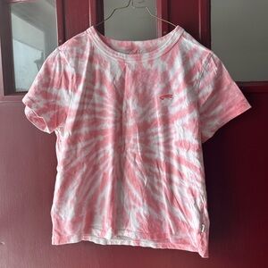 Vans Pink and White Tie-Dye Tee